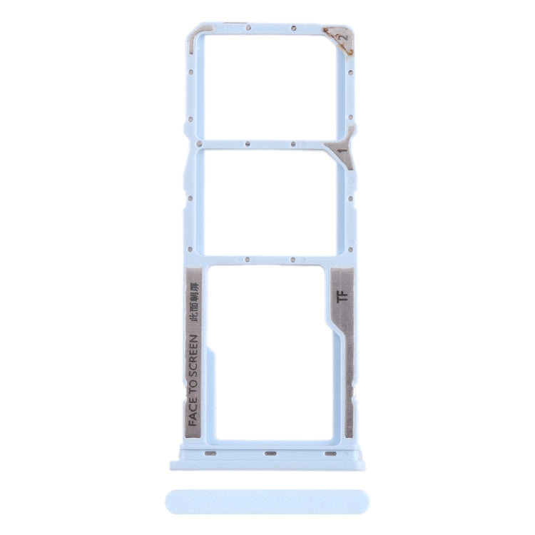 For Xiaomi Poco C51 SIM Card Tray + SIM Card Tray + Micro SD Card Tray (Blue) by buy2fix