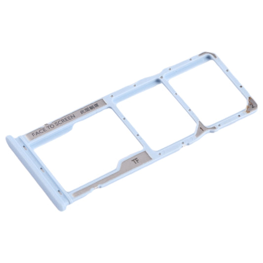 For Xiaomi Poco C51 SIM Card Tray + SIM Card Tray + Micro SD Card Tray (Blue) by buy2fix