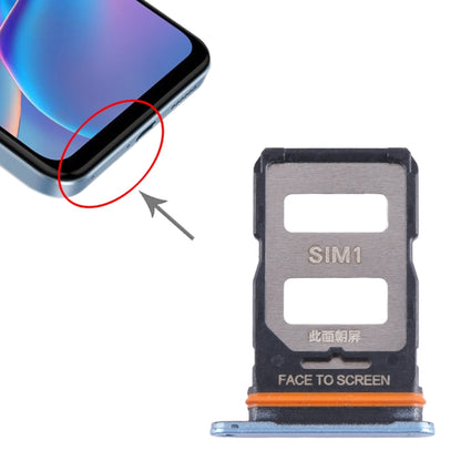 For Xiaomi Redmi Note 12T Pro SIM Card Tray + SIM Card Tray (Blue) by buy2fix
