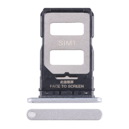 For Xiaomi Note 13 Pro+ SIM Card Tray + SIM Card Tray (Silver) by buy2fix