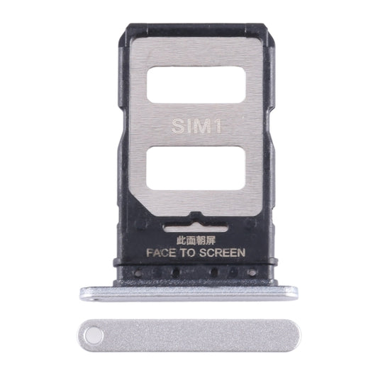 For Xiaomi Note 13 Pro+ SIM Card Tray + SIM Card Tray (Silver) by buy2fix