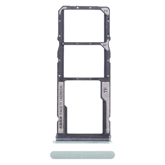 For Xiaomi Redmi 13C SIM Card Tray + SIM Card Tray + Micro SD Card Tray (Green) - Card Tray by buy2fix | Online Shopping UK | buy2fix