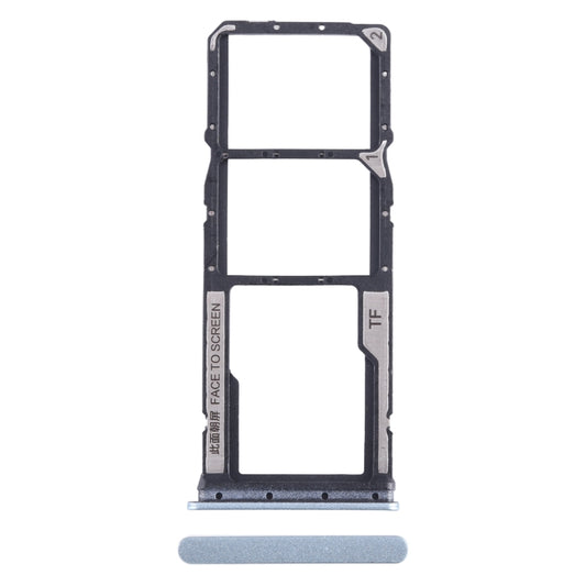For Xiaomi Redmi 13C 4G SIM Card Tray + SIM Card Tray + Micro SD Card Tray (Blue) by buy2fix