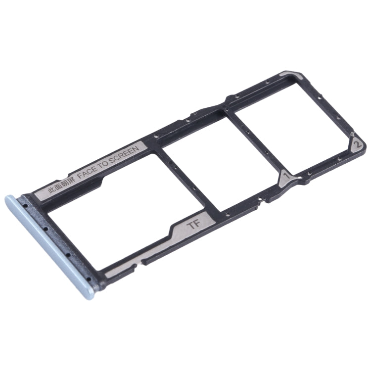 For Xiaomi Poco C65 SIM Card Tray + SIM Card Tray + Micro SD Card Tray (Blue) by buy2fix