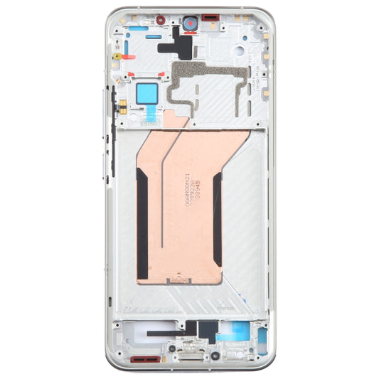 For Xiaomi 14 Original Front Housing LCD Frame Bezel Plate (Silver) by buy2fix