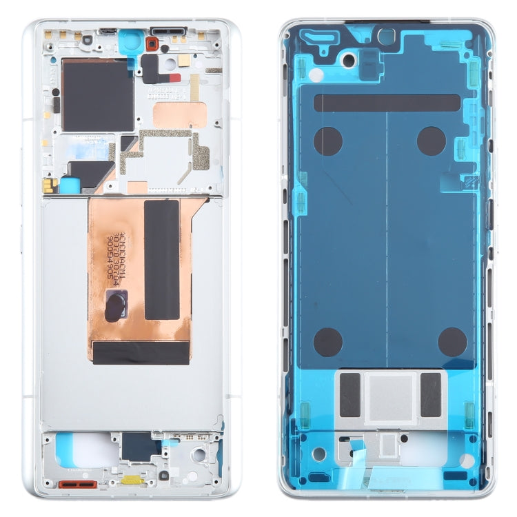 For Xiaomi 13 Ultra Original Front Housing LCD Frame Bezel Plate (Silver) by buy2fix