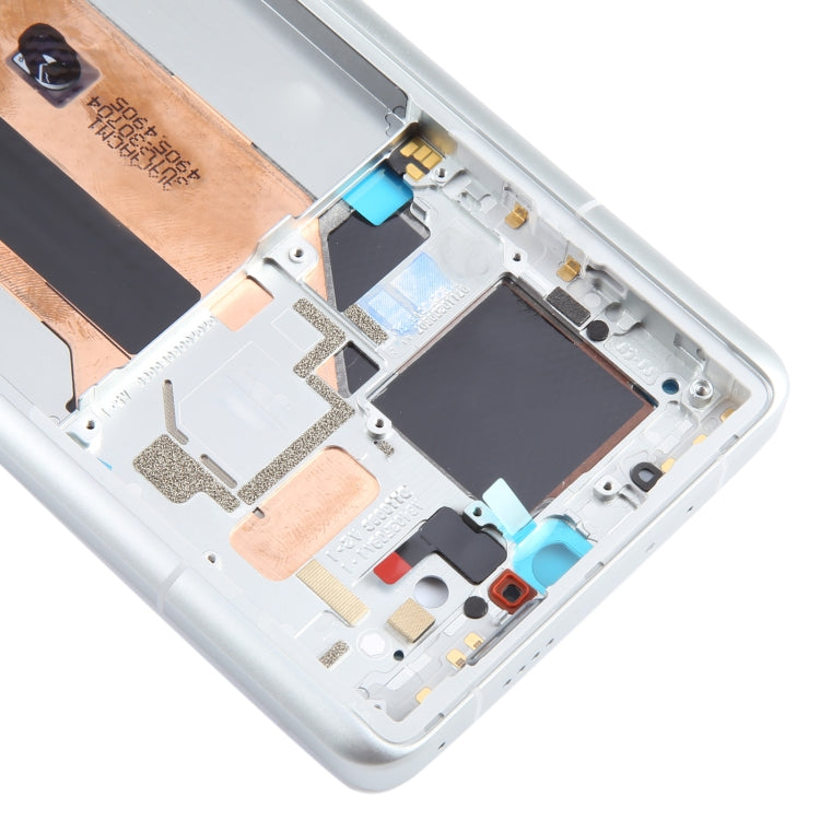 For Xiaomi 13 Ultra Original Front Housing LCD Frame Bezel Plate (Silver) by buy2fix