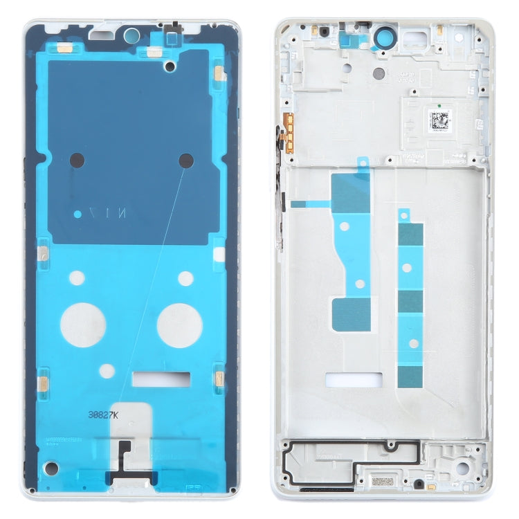 For Xiaomi Redmi Note 13 5G Original Front Housing LCD Frame Bezel Plate (White) by buy2fix