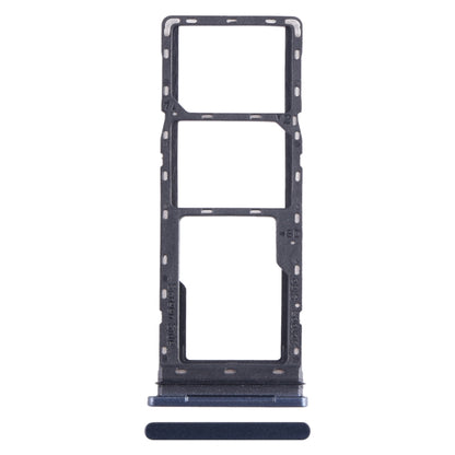 For Tecno Pova 2 SIM Card Tray + SIM Card Tray + Micro SD Card Tray (Dark Blue) - Card Tray by buy2fix | Online Shopping UK | buy2fix