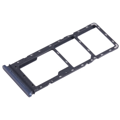 For Tecno Pova 2 SIM Card Tray + SIM Card Tray + Micro SD Card Tray (Dark Blue) - Card Tray by buy2fix | Online Shopping UK | buy2fix