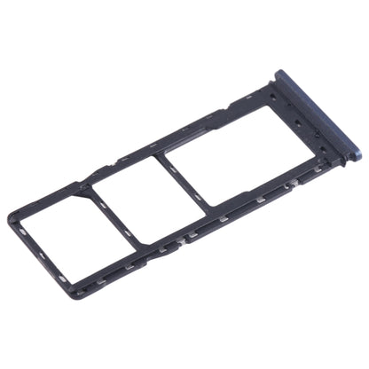For Tecno Pova 2 SIM Card Tray + SIM Card Tray + Micro SD Card Tray (Dark Blue) - Card Tray by buy2fix | Online Shopping UK | buy2fix