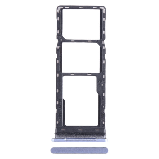 For Tecno Pova 2 SIM Card Tray + SIM Card Tray + Micro SD Card Tray (Baby Blue) - Card Tray by buy2fix | Online Shopping UK | buy2fix