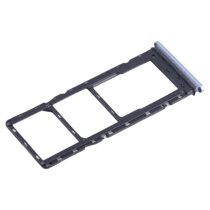For Tecno Pova 2 SIM Card Tray + SIM Card Tray + Micro SD Card Tray (Baby Blue) - Card Tray by buy2fix | Online Shopping UK | buy2fix