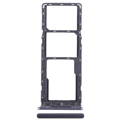 For Tecno Spark 7T SIM Card Tray + SIM Card Tray + Micro SD Card Tray (Black) - Card Tray by buy2fix | Online Shopping UK | buy2fix