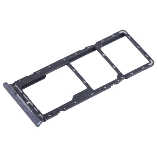 For Tecno Spark 7T SIM Card Tray + SIM Card Tray + Micro SD Card Tray (Black) - Card Tray by buy2fix | Online Shopping UK | buy2fix