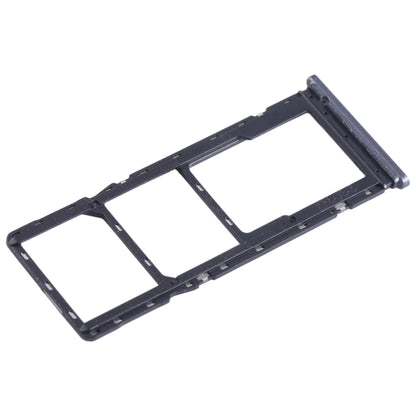 For Tecno Spark 7T SIM Card Tray + SIM Card Tray + Micro SD Card Tray (Black) - Card Tray by buy2fix | Online Shopping UK | buy2fix