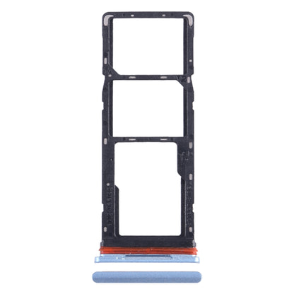 For Tecno Pop 5 LTE SIM Card Tray + SIM Card Tray + Micro SD Card Tray (Baby Blue) - Card Tray by buy2fix | Online Shopping UK | buy2fix
