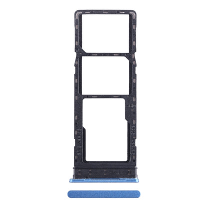 For Tecno Pova Neo SIM Card Tray + SIM Card Tray + Micro SD Card Tray (Blue) - Card Tray by buy2fix | Online Shopping UK | buy2fix