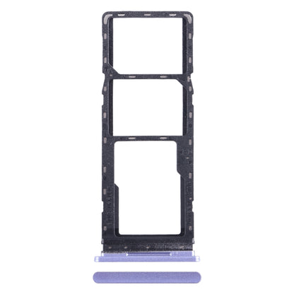 For Tecno Spark Go 2022 SIM Card Tray + SIM Card Tray + Micro SD Card Tray (Purple) - Card Tray by buy2fix | Online Shopping UK | buy2fix