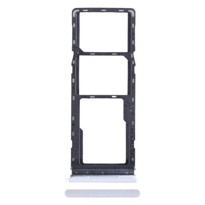 For Tecno Spark Go 2022 SIM Card Tray + SIM Card Tray + Micro SD Card Tray (Silver) - Card Tray by buy2fix | Online Shopping UK | buy2fix