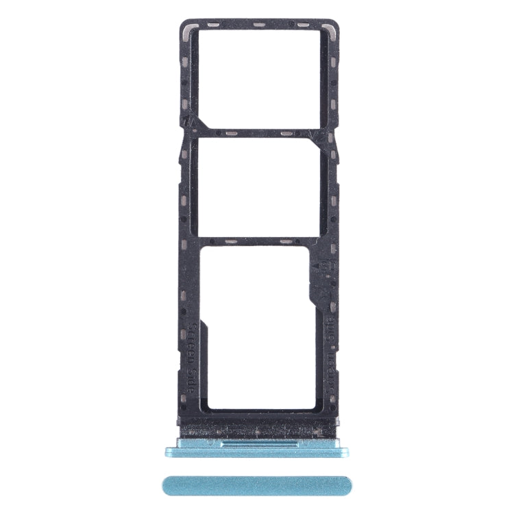 For Tecno Spark 8C KG5k SIM Card Tray + SIM Card Tray + Micro SD Card Tray (Green) - Card Tray by buy2fix | Online Shopping UK | buy2fix