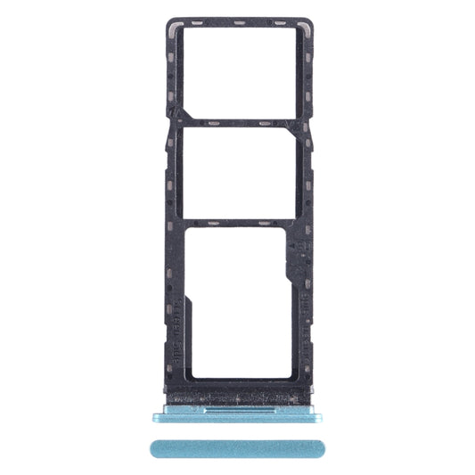 For Tecno Spark 8C KG5k SIM Card Tray + SIM Card Tray + Micro SD Card Tray (Green) - Card Tray by buy2fix | Online Shopping UK | buy2fix