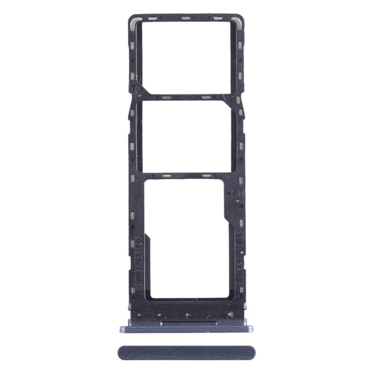 For Tecno Spark 8C KG5k SIM Card Tray + SIM Card Tray + Micro SD Card Tray (Blue) - Card Tray by buy2fix | Online Shopping UK | buy2fix