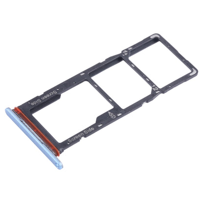 For Tecno Spark Go 2023 BF7n SIM Card Tray + SIM Card Tray + Micro SD Card Tray (Blue) - Card Tray by buy2fix | Online Shopping UK | buy2fix