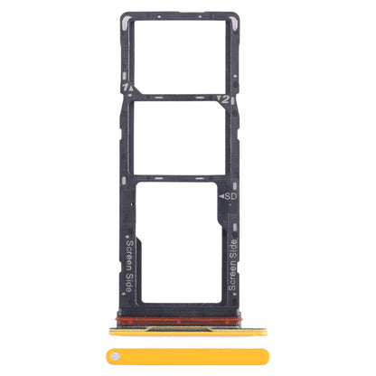 For Tecno Spark Go 2023 BF7n SIM Card Tray + SIM Card Tray + Micro SD Card Tray (Yellow) - Card Tray by buy2fix | Online Shopping UK | buy2fix
