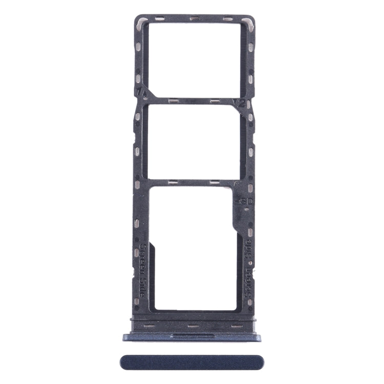 For Tecno Pop 7 Pro BF7 SIM Card Tray + SIM Card Tray + Micro SD Card Tray (Blue) - Card Tray by buy2fix | Online Shopping UK | buy2fix