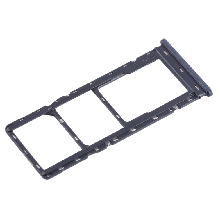 For Tecno Pop 7 Pro BF7 SIM Card Tray + SIM Card Tray + Micro SD Card Tray (Blue) - Card Tray by buy2fix | Online Shopping UK | buy2fix