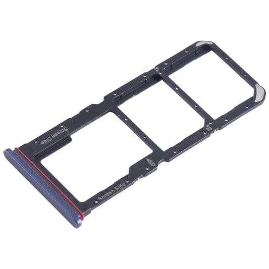 For Tecno Spark 10 Pro KI7 SIM Card Tray + SIM Card Tray + Micro SD Card Tray (Blue) - Card Tray by buy2fix | Online Shopping UK | buy2fix