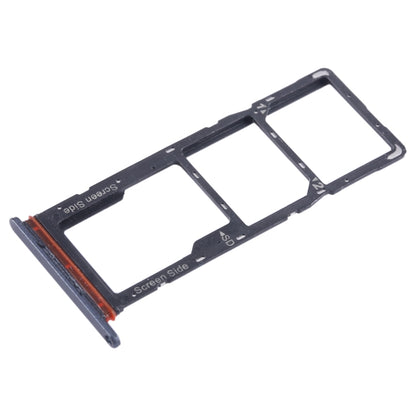 For Tecno Pop 7 BF6 SIM Card Tray + SIM Card Tray + Micro SD Card Tray (Black) - Card Tray by buy2fix | Online Shopping UK | buy2fix