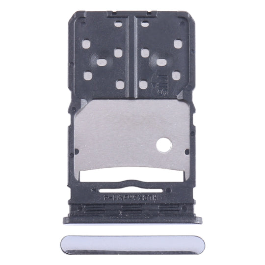 For Tecno Camon 20 Pro SIM Card Tray + Micro SD Card Tray (Silver)