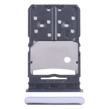 For Tecno Camon 20 Pro 5G CK6 SIM Card Tray + Micro SD Card Tray (Silver) - Card Tray by buy2fix | Online Shopping UK | buy2fix