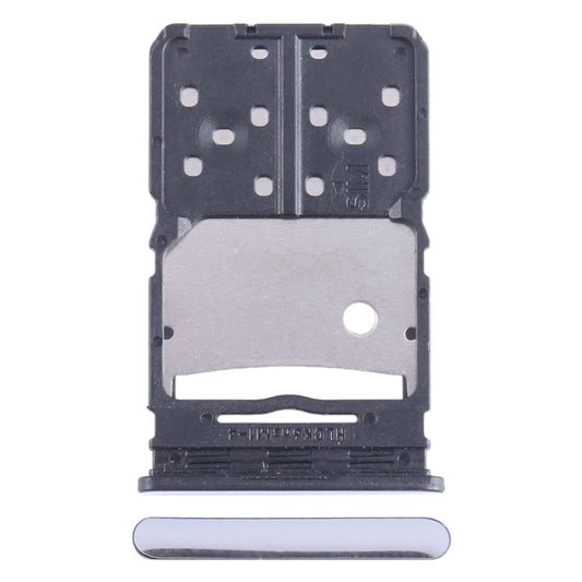 For Tecno Camon 20 Pro 5G CK6 SIM Card Tray + Micro SD Card Tray (Silver) - Card Tray by buy2fix | Online Shopping UK | buy2fix