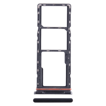 For Infinix Hot 10i X659B SIM Card Tray + SIM Card Tray + Micro SD Card Tray (Black) - Card Tray by buy2fix | Online Shopping UK | buy2fix