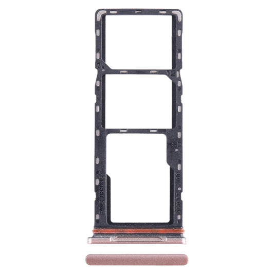 For Infinix Hot 10i X659B SIM Card Tray + SIM Card Tray + Micro SD Card Tray (Gold) - Card Tray by buy2fix | Online Shopping UK | buy2fix