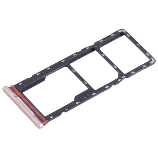 For Infinix Hot 10i X659B SIM Card Tray + SIM Card Tray + Micro SD Card Tray (Gold) - Card Tray by buy2fix | Online Shopping UK | buy2fix