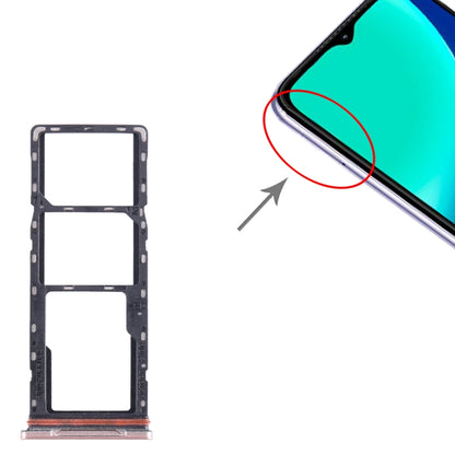 For Infinix Hot 10i X659B SIM Card Tray + SIM Card Tray + Micro SD Card Tray (Gold) - Card Tray by buy2fix | Online Shopping UK | buy2fix