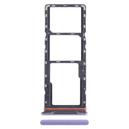 For Infinix Hot 10i X659B SIM Card Tray + SIM Card Tray + Micro SD Card Tray (Purple) - Card Tray by buy2fix | Online Shopping UK | buy2fix
