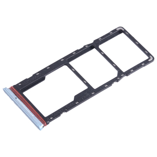 For Infinix Hot 11 X662 SIM Card Tray + SIM Card Tray + Micro SD Card Tray (Silver) - Card Tray by buy2fix | Online Shopping UK | buy2fix