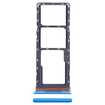 For Infinix Smart 6 X6511B SIM Card Tray + SIM Card Tray + Micro SD Card Tray (Blue) - Card Tray by buy2fix | Online Shopping UK | buy2fix