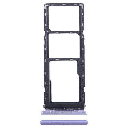 For Infinix Smart 6 X6511B SIM Card Tray + SIM Card Tray + Micro SD Card Tray (Purple) - Card Tray by buy2fix | Online Shopping UK | buy2fix