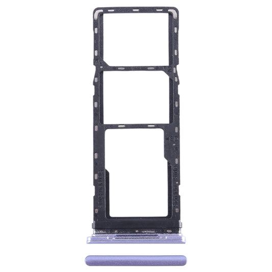 For Infinix Smart 6 X6511B SIM Card Tray + SIM Card Tray + Micro SD Card Tray (Purple) - Card Tray by buy2fix | Online Shopping UK | buy2fix