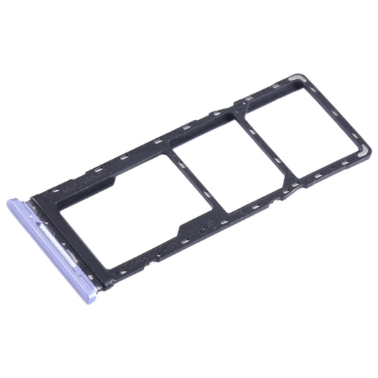 For Infinix Smart 6 X6511B SIM Card Tray + SIM Card Tray + Micro SD Card Tray (Purple) - Card Tray by buy2fix | Online Shopping UK | buy2fix
