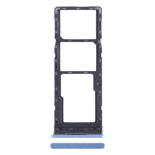 For Infinix Note 11 X663 SIM Card Tray + SIM Card Tray + Micro SD Card Tray (Blue) - Card Tray by buy2fix | Online Shopping UK | buy2fix