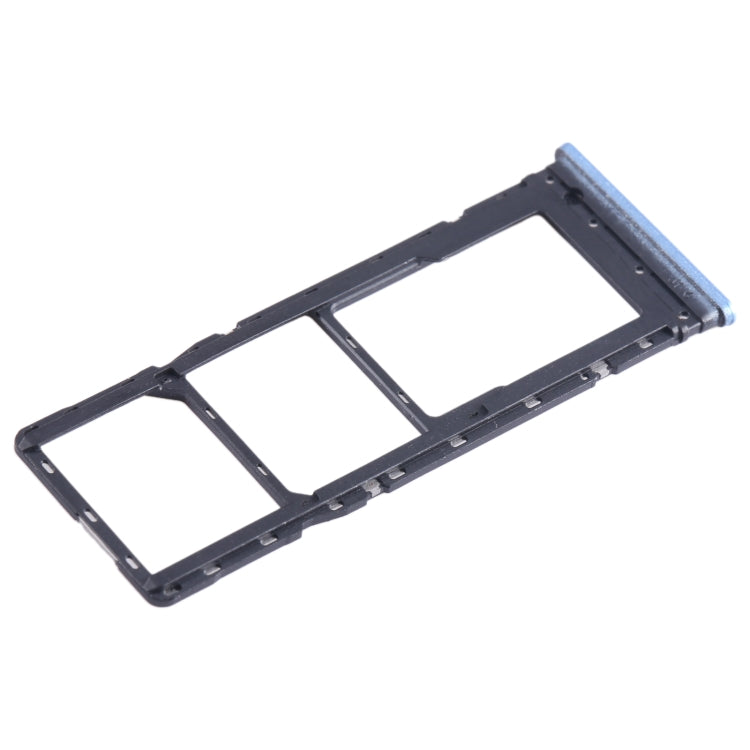 For Infinix Note 11 X663 SIM Card Tray + SIM Card Tray + Micro SD Card Tray (Blue) - Card Tray by buy2fix | Online Shopping UK | buy2fix