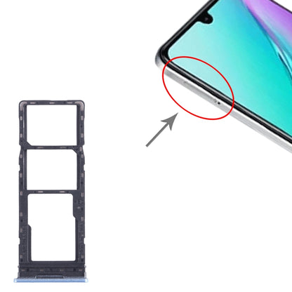 For Infinix Note 11 X663 SIM Card Tray + SIM Card Tray + Micro SD Card Tray (Blue) - Card Tray by buy2fix | Online Shopping UK | buy2fix