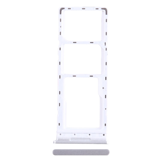 For Infinix Note 11 X663 SIM Card Tray + SIM Card Tray + Micro SD Card Tray (White)